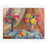 Sandor Ziffer (1880-1962)- attributed, still life with flowers, oil on canvas, signed bottom left