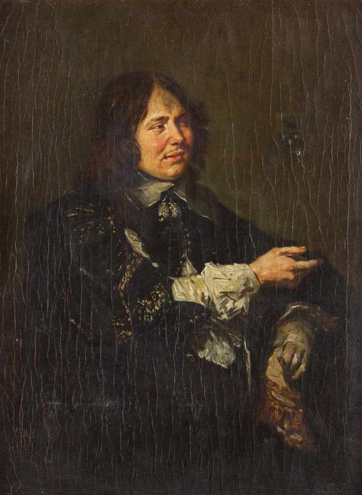 Frans Hals ( 1580- 1666 )-follower, portrait of a gentleman, oil on canvas, framed. 61 x 46 cm - Image 2 of 3