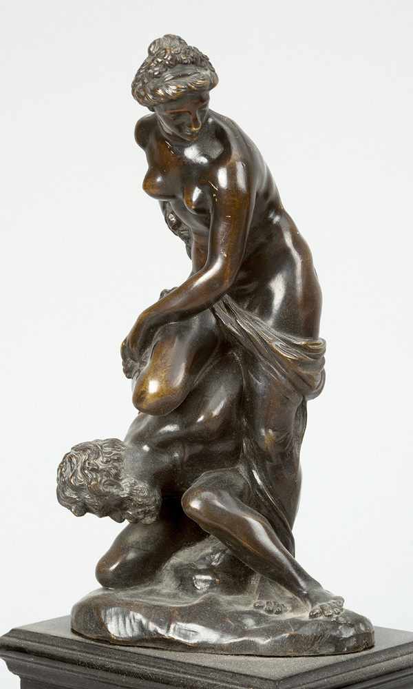 Giovanni da Bologna (1529 -1608 )-school, bronze group of Venus on a prisioneer on integrated - Image 2 of 3