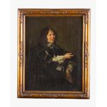 Frans Hals ( 1580- 1666 )-follower, portrait of a gentleman, oil on canvas, framed. 61 x 46 cm