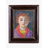 Unkown Artist 20th Century, portrait of a lady, oil on canvas, signed bottom right, framed. 33,5 x
