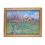 Paul Kutscha (1872-1935), springtime in the alps, oil on canvas, signed bottom right, framed. 70 x