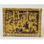 Pier Jacopo Alari Bonacolsi (1460–1528)-manner, bronze plaque, with a classical scene, in the