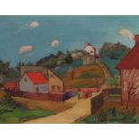 Krsto Hegedusic 1901 - 1975 Village Sceneoil/canvas48 x 65 cm48 x 65 cmKrsto Hegedusic 1901 -