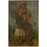 Vladimir Becic 1886 - 1954 Harvester, 1948. g.oil/canvas84 x 54 cm84 x 54 cmVladimir Becic 1886 -