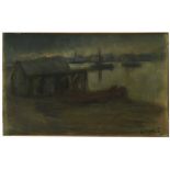 Emanuel Vidovic 1870-1953 Split Waterfrontpastel27.5 x 43.5 cm27.5 x 43.5 cmEmanuel Vidovic 1870-