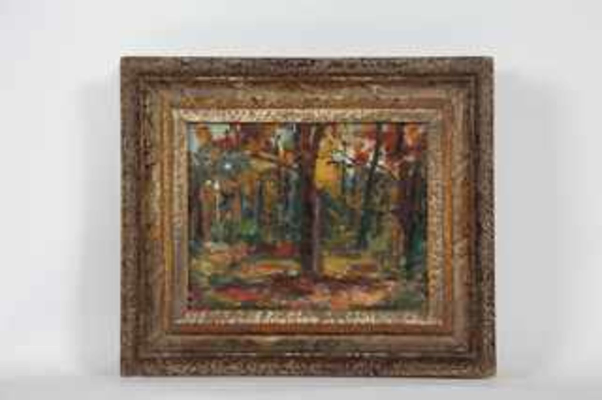 Libal Frantisek (Czech 1896-1974) Herbstwald, Öl auf Karton, signiert, 18x22cm, gerahmt