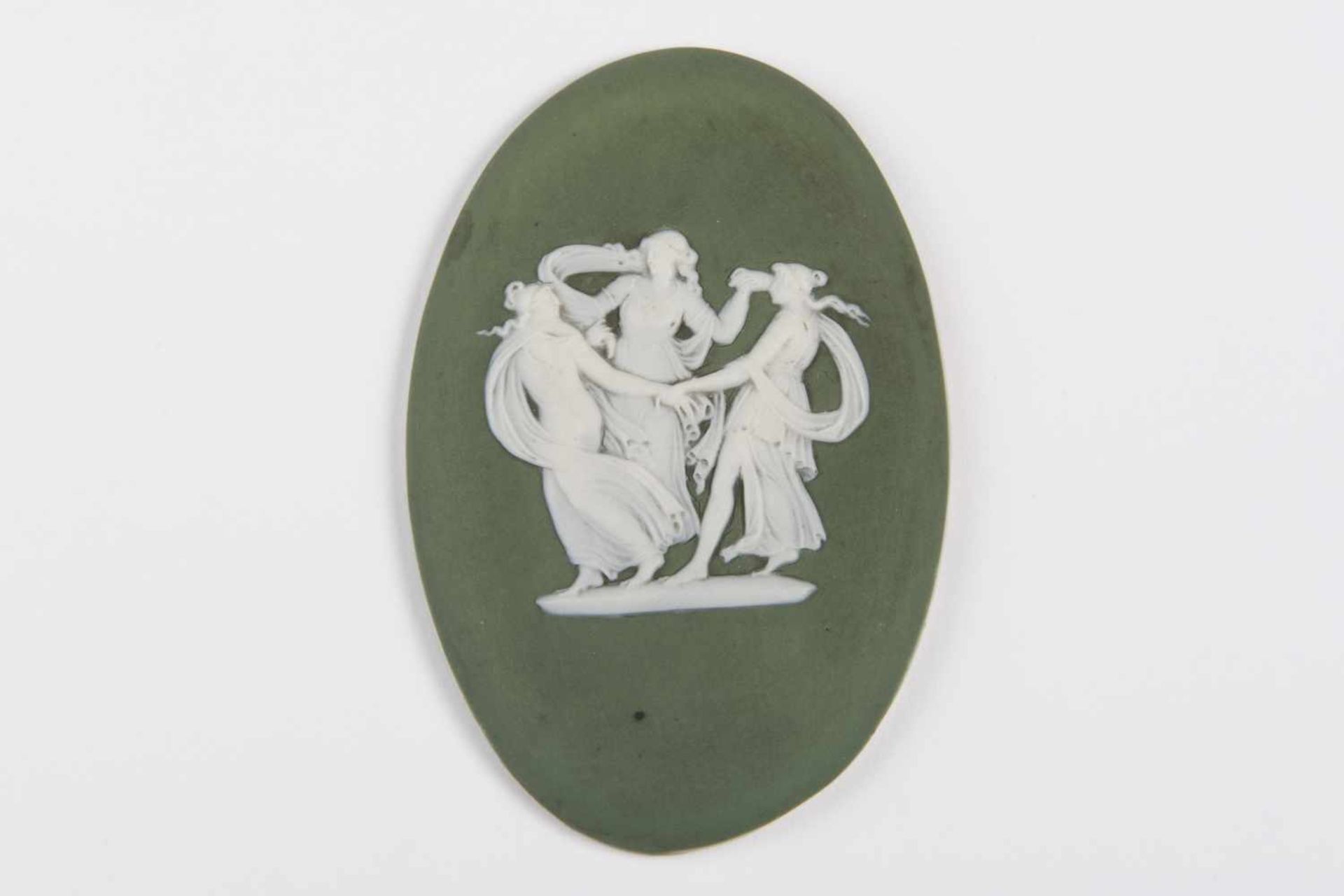 Ovale PlanketteMarke Wedgwood, Porzellan, 5,5x8 cm;