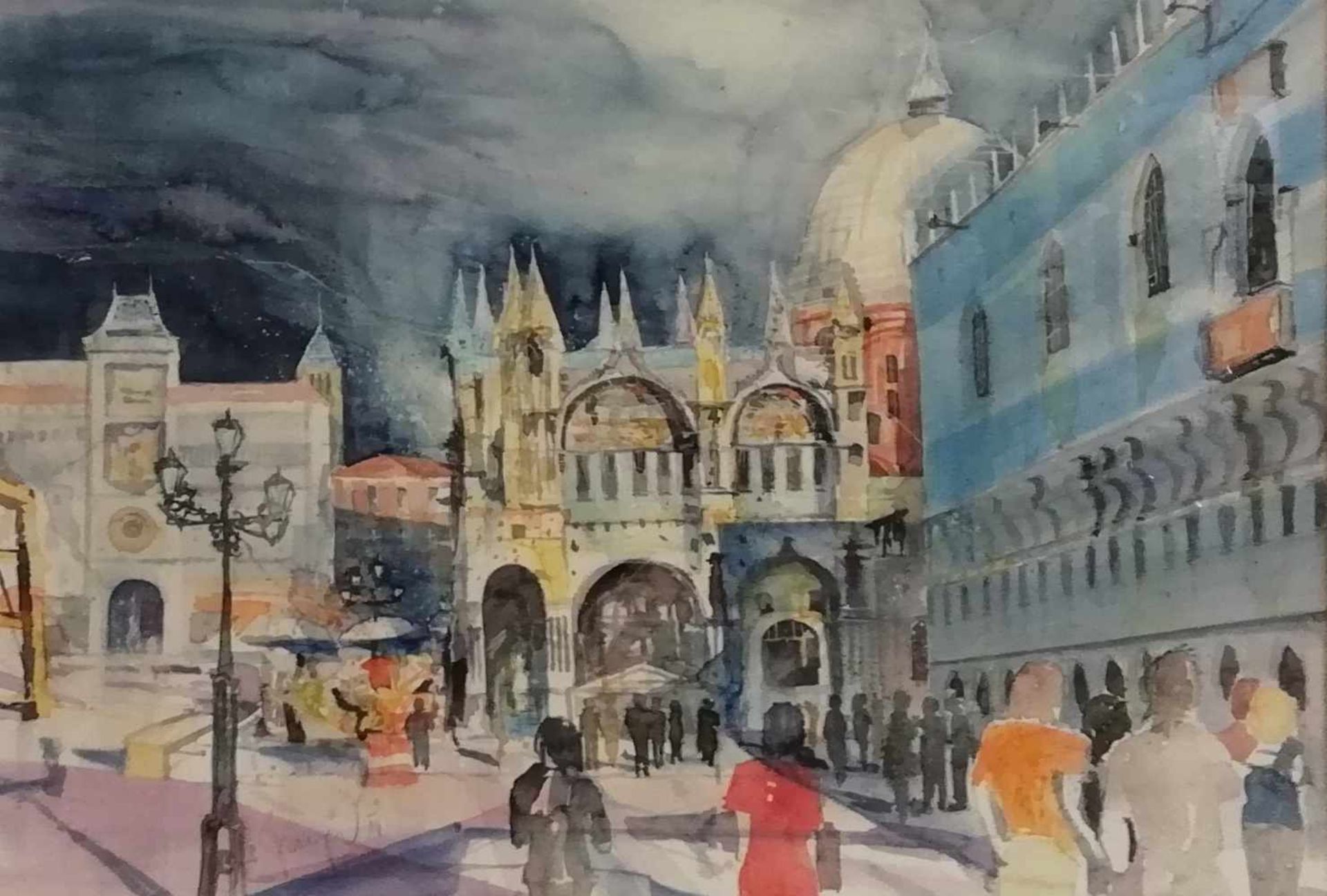 Franz Oberger (Wr.Neustadt 1948) (freischaffender Künstler in Wr.Neustadt), Venedig, Markusplatz,