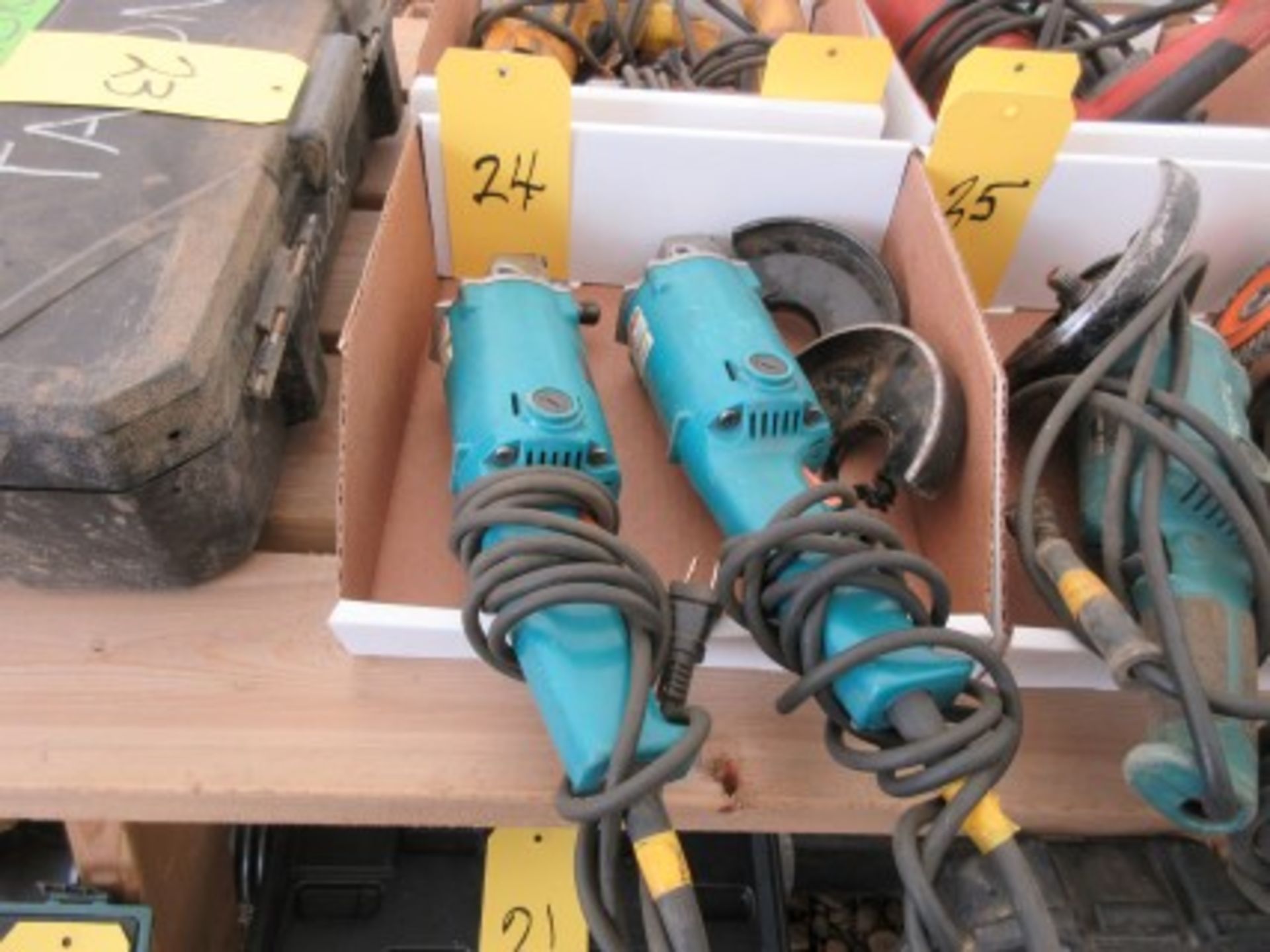 TWO Makita 5'' elec. angle grinders