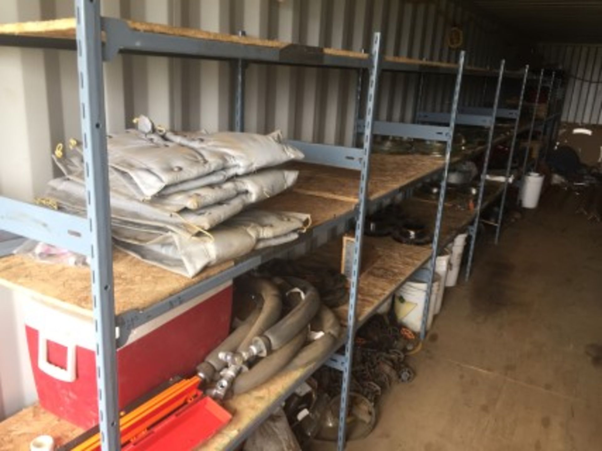 All Contents of container Lot # 316 including box pallet of blank flanges, high pressure flex lines, - Image 2 of 6