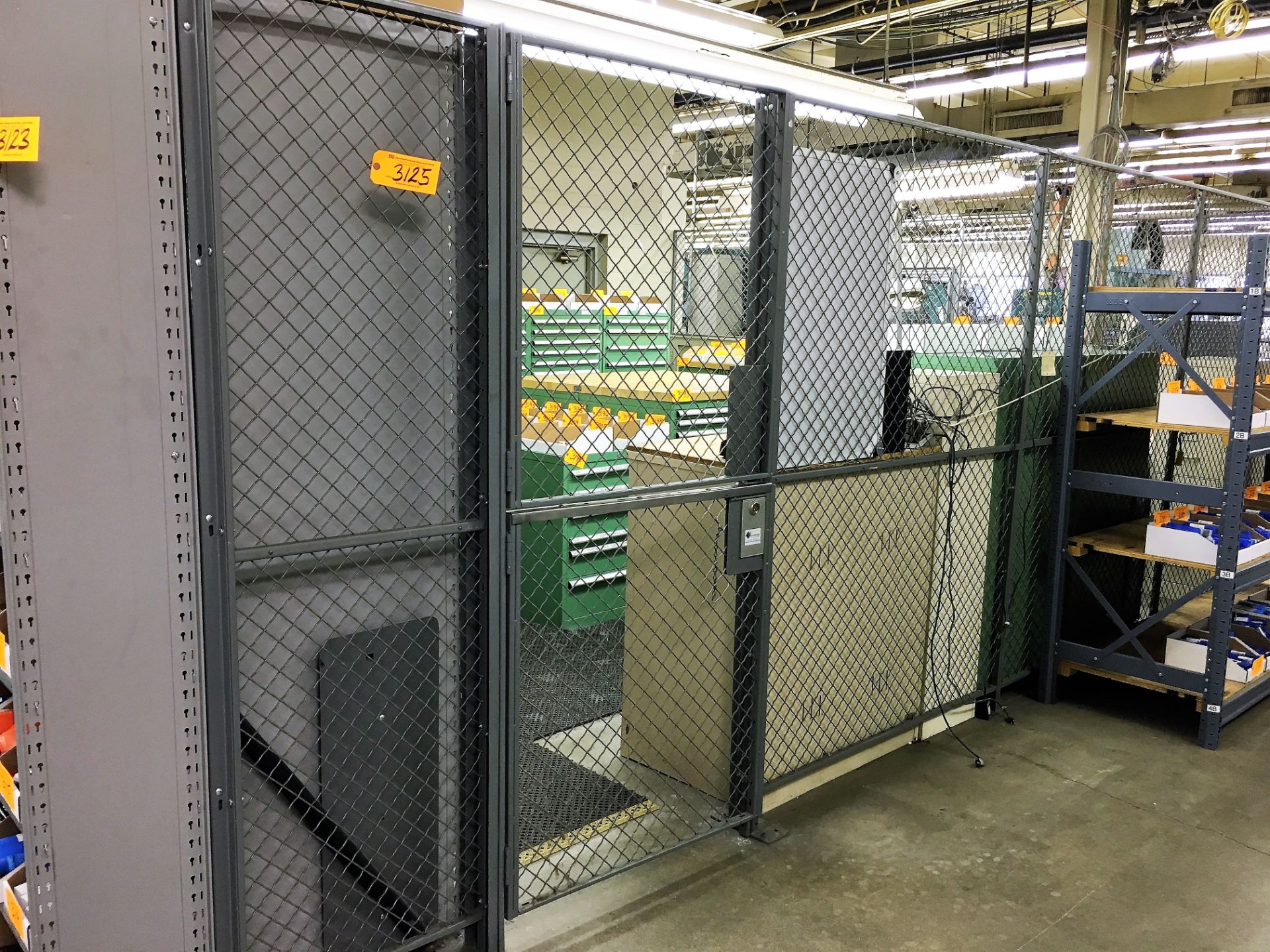 LOT SECURITY CAGING (TOOL CRIB AREA) (*See Photo)