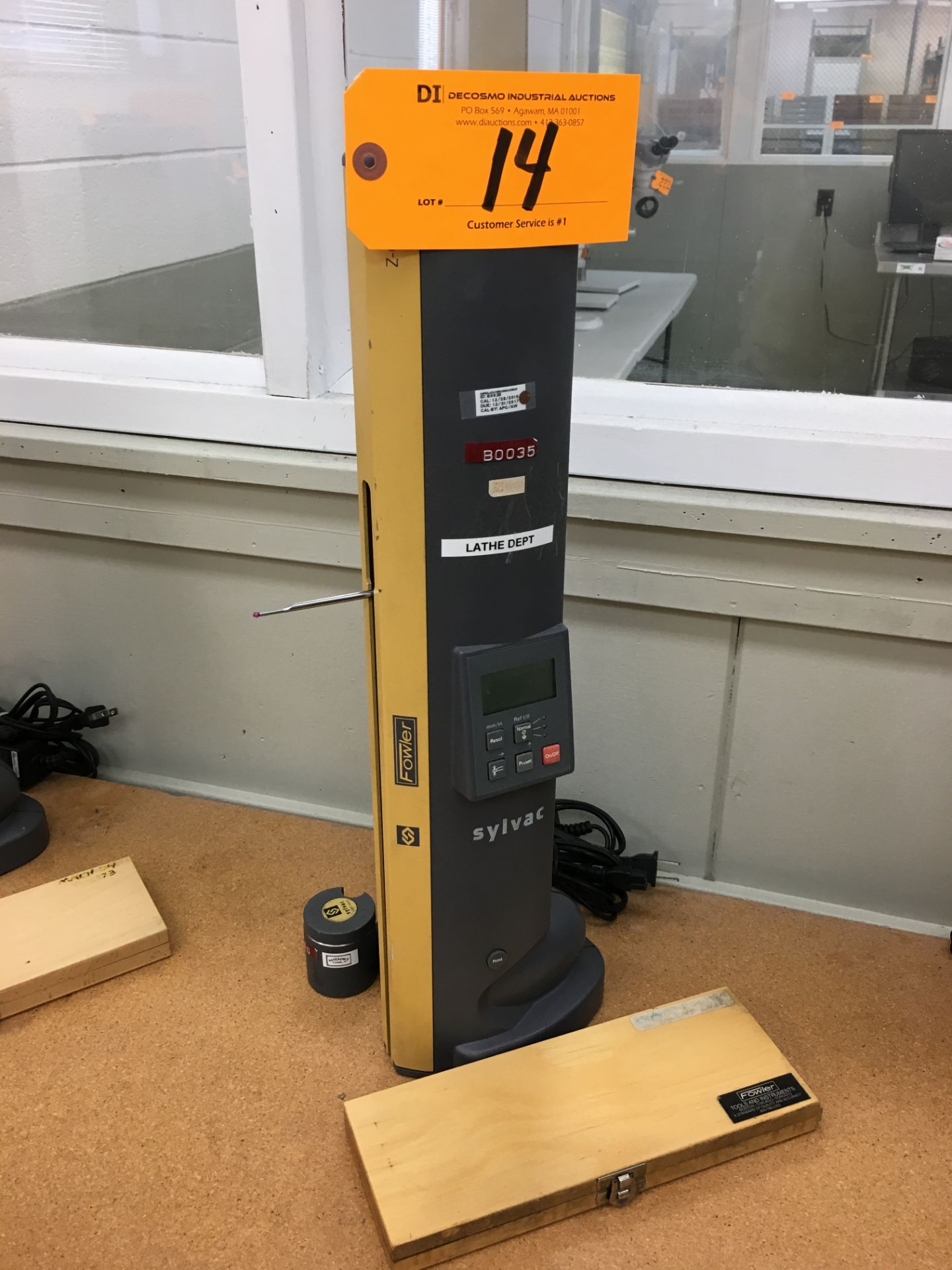 FOWLER-SYLVAC # Z-CAL-300 DIGITAL HEIGHT GAGE WITH CALIBRATION BLOCK