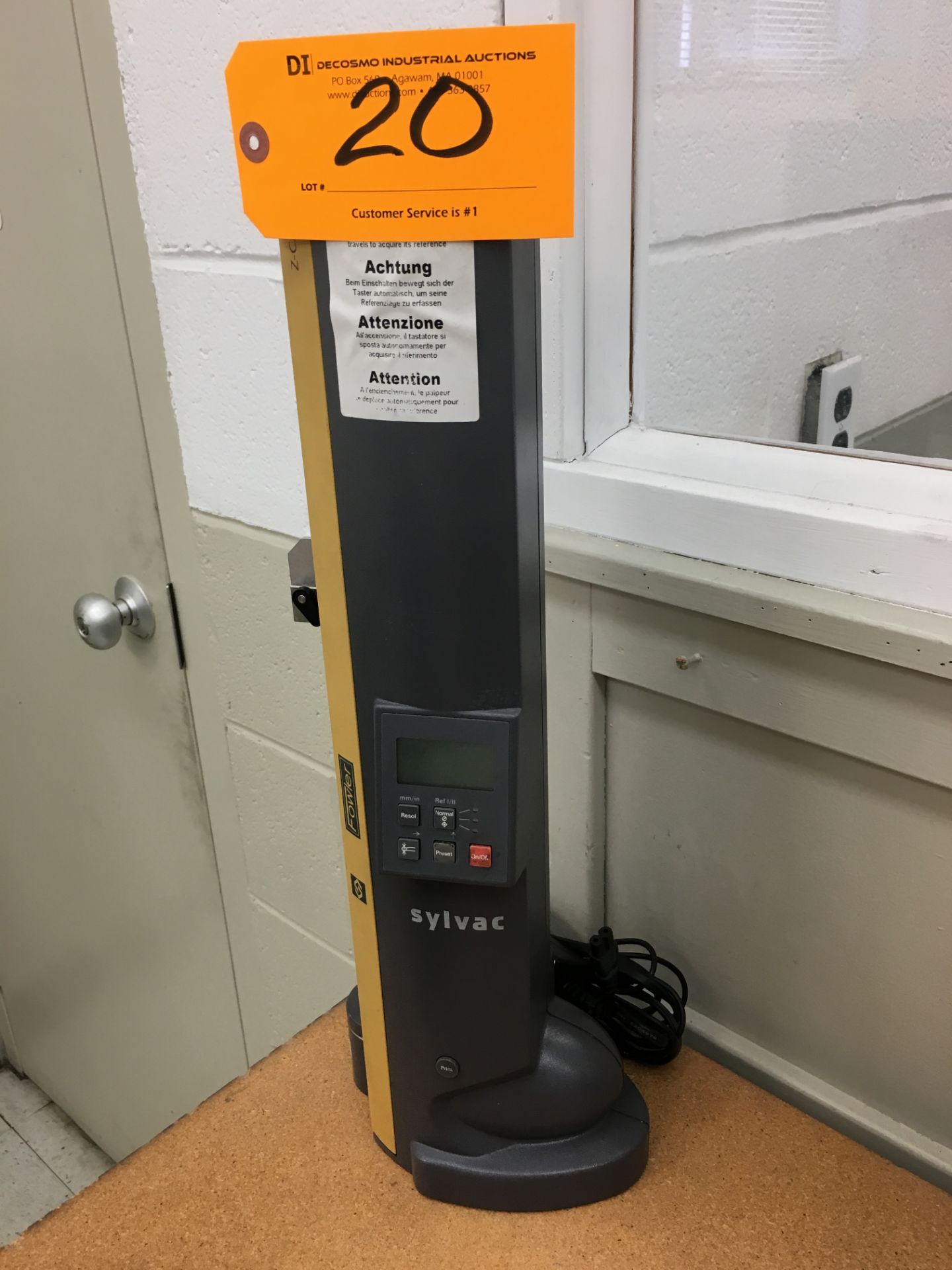 FOWLER-SYLVAC # Z-CAL-300 DIGITAL HEIGHT GAGE WITH CALIBRATION BLOCK