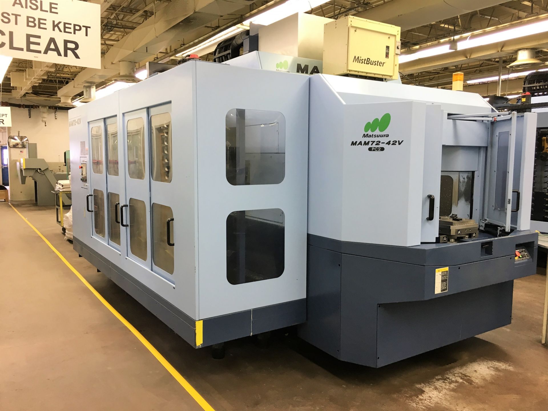 MATSUURA # MAM-72-42V ''TRUNNION-TYPE'' ''FULL-5-AXIS'' CNC VERTICAL MACHINING CENTER WITH - Image 5 of 7