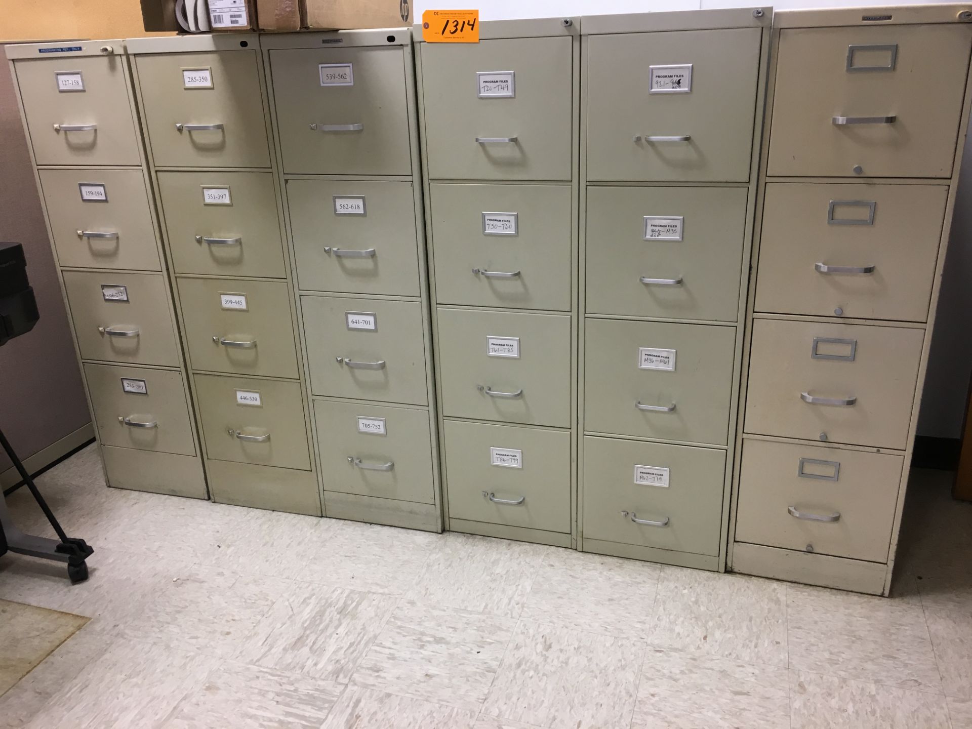 (6) 4-DRAWER FILE CABINETS