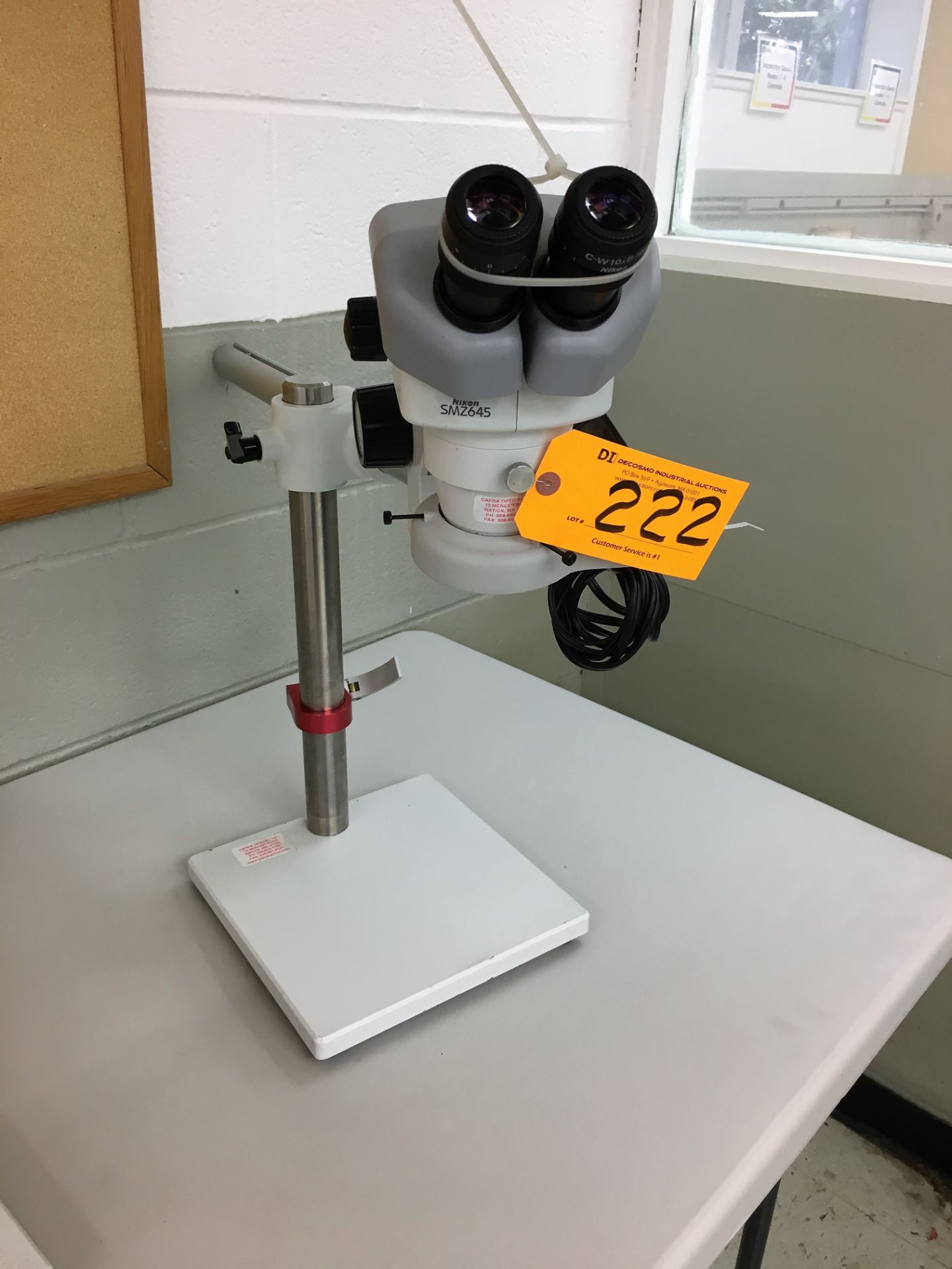 NIKON # SMZ-645 STEREO MICROSCOPE WITH STAND