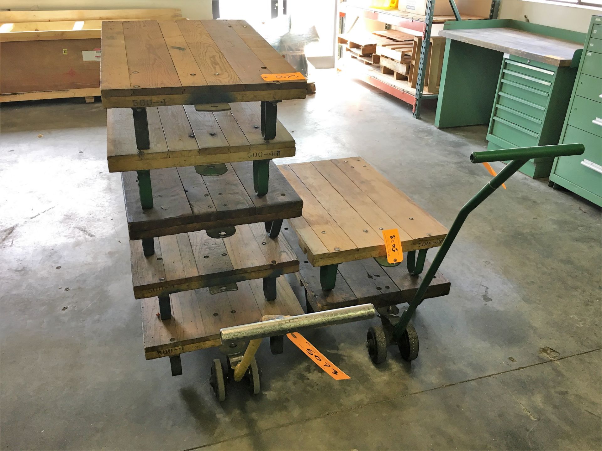 FAIRBANKS HEAVY DUTY WOOD CARTS WITH HANDLE