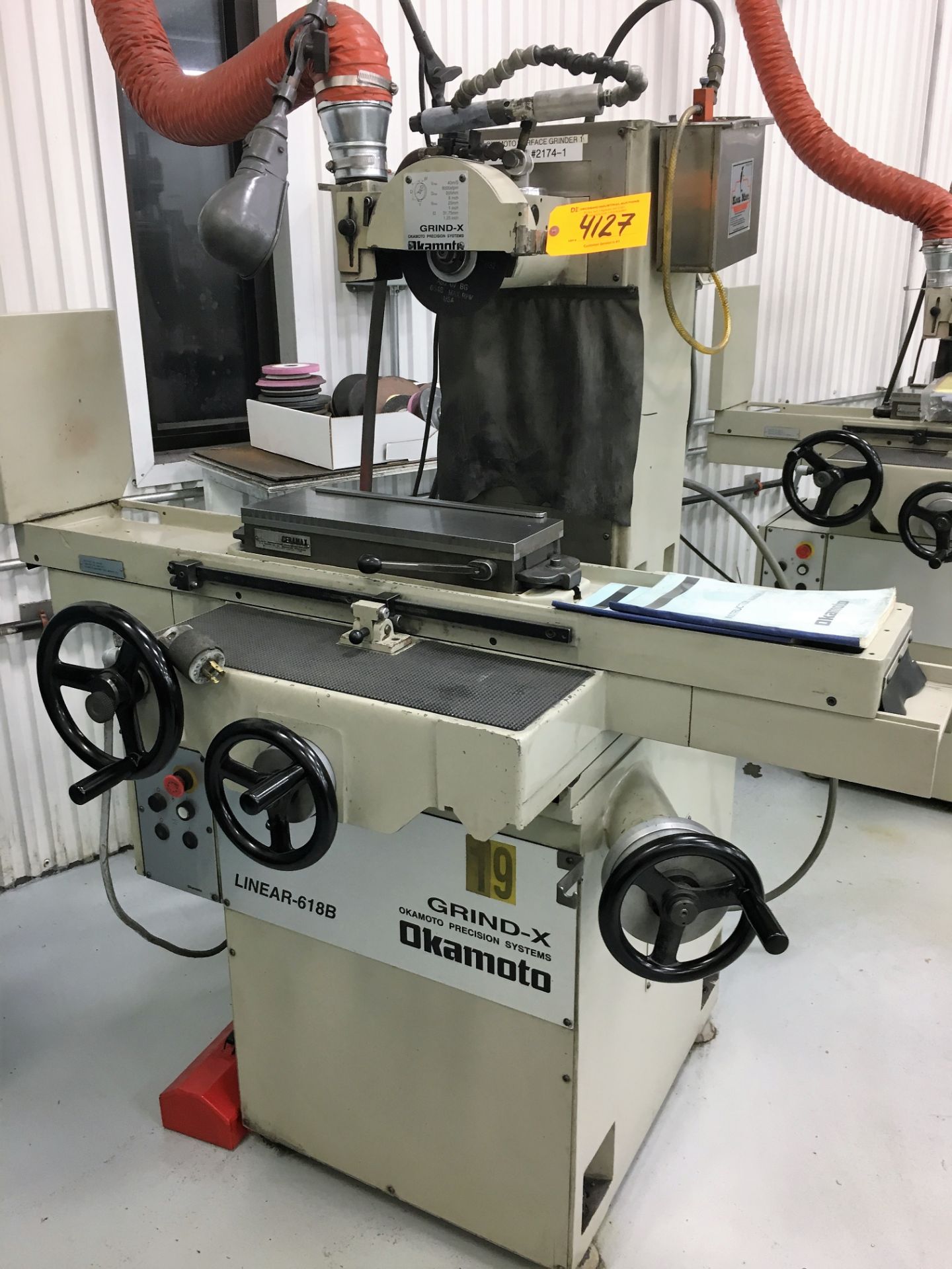 OKAMOTO # LINEAR-618B ''GRIND-X'' PRECISION HAND-FEED SURFACE GRINDER WITH ROLLER BEARING