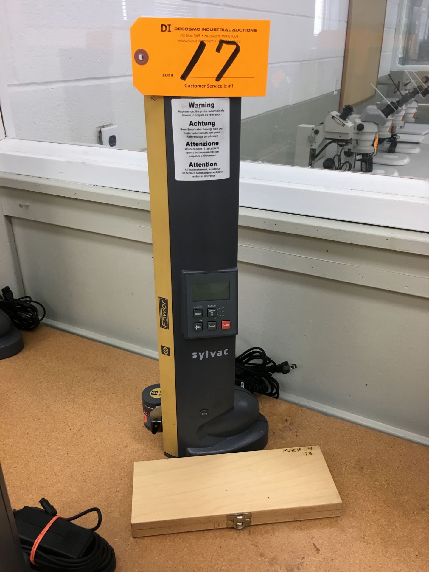 FOWLER-SYLVAC # Z-CAL-300 DIGITAL HEIGHT GAGE WITH CALIBRATION BLOCK