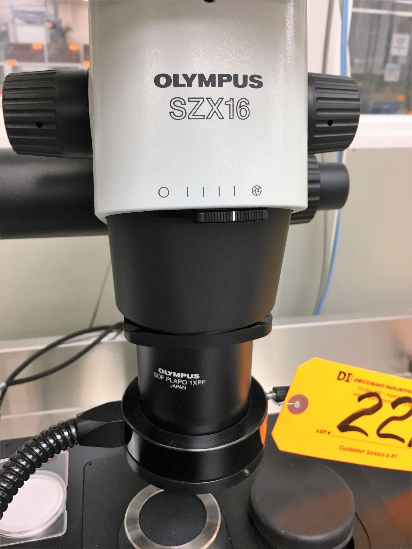 OLYMPUS # SZX-16 STEREO MICROSCOPE WITH LIGHT SOURCE, COMPUTER DRIVEN POWER TABLE STAGE, S.S. WORK - Image 4 of 6