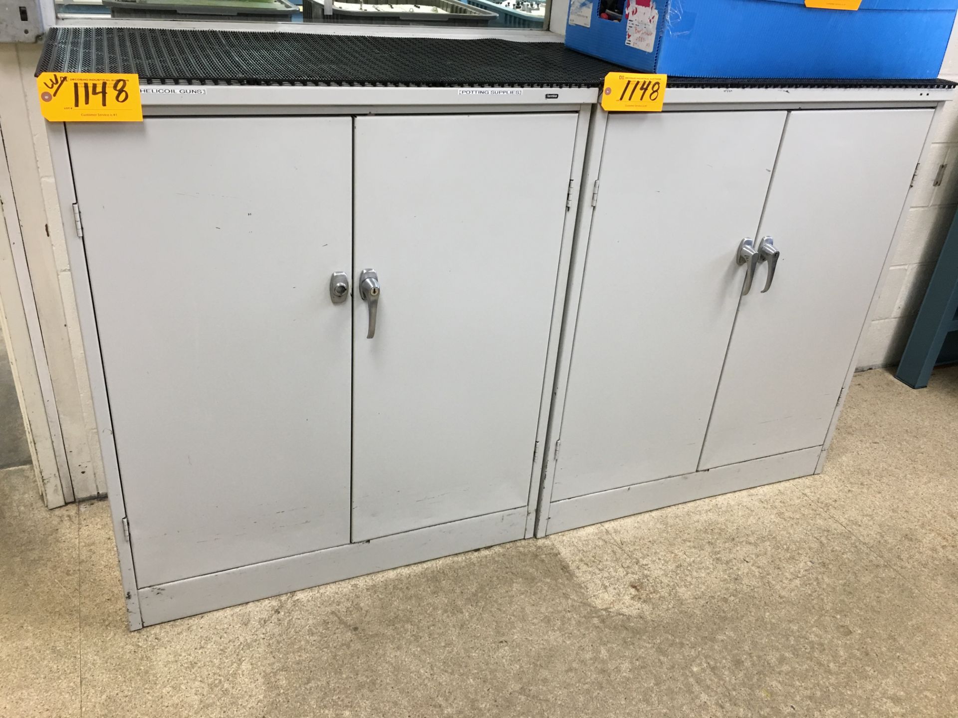 (2) 2-DOOR CABINETS WITH CONTENTS