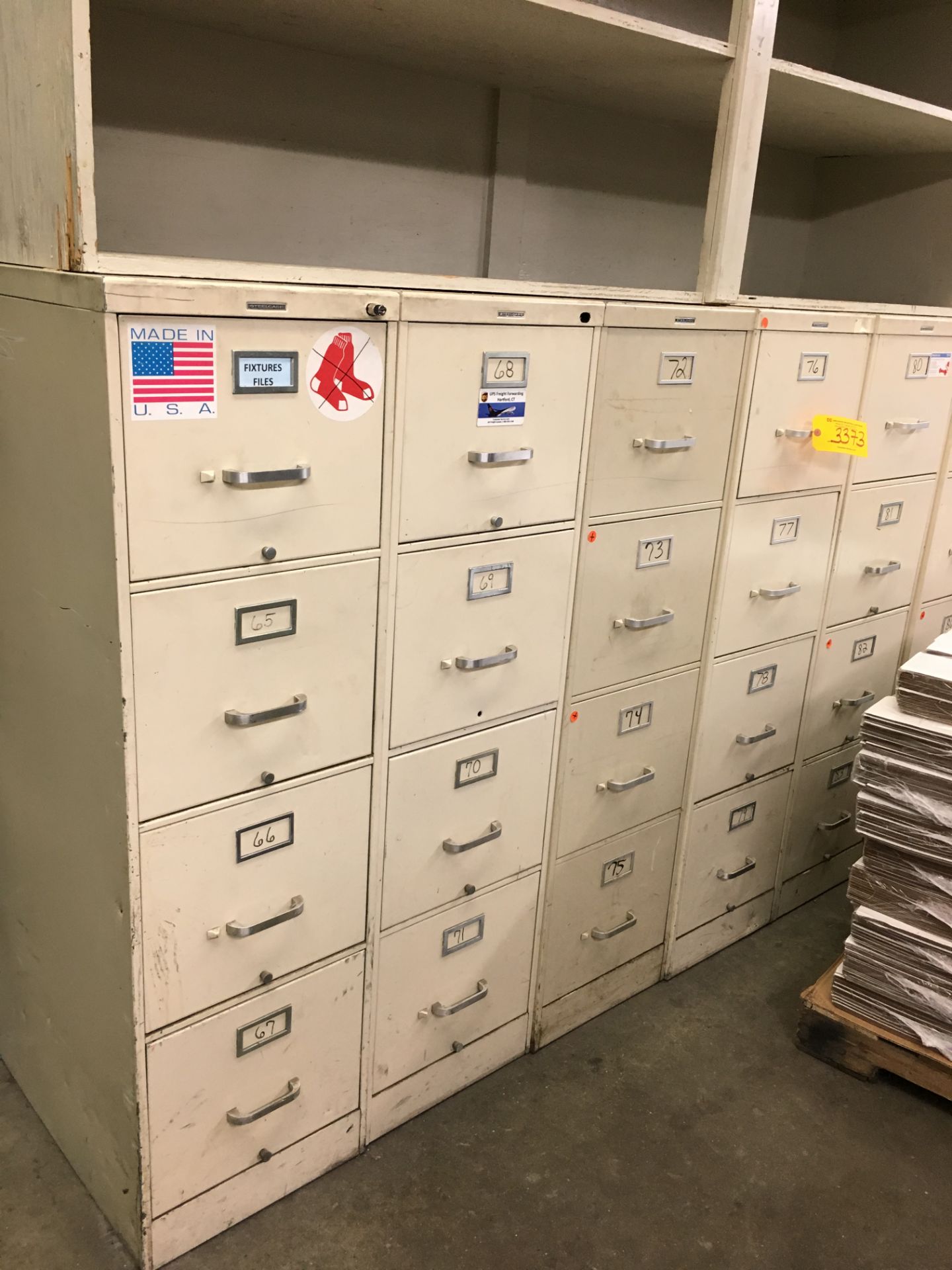 (6) 4-DRAWER FILE CABINETS