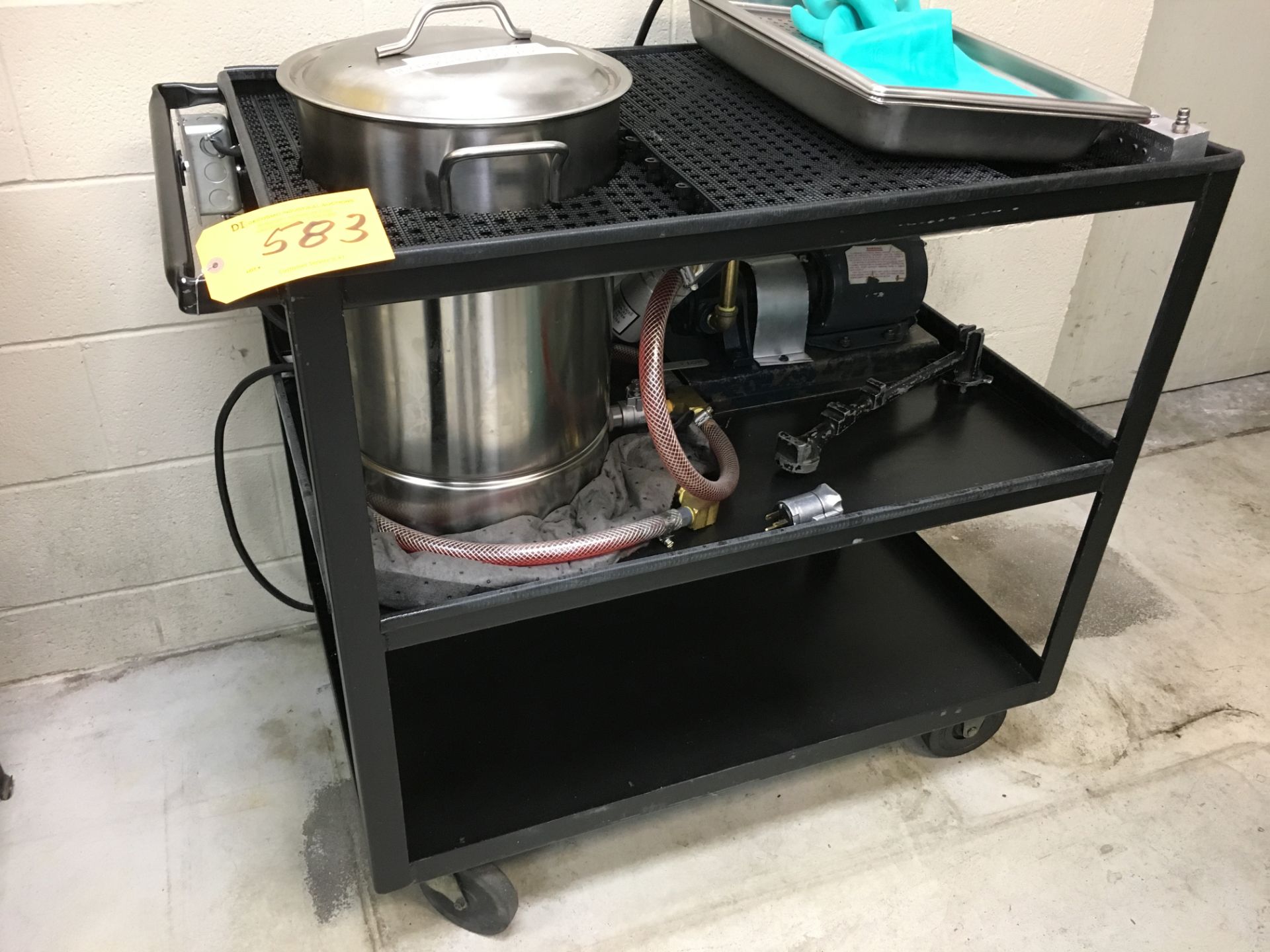 PORTABLE STAINLESS STEEL BACKFLUSH TEST STAND WITH PUMP