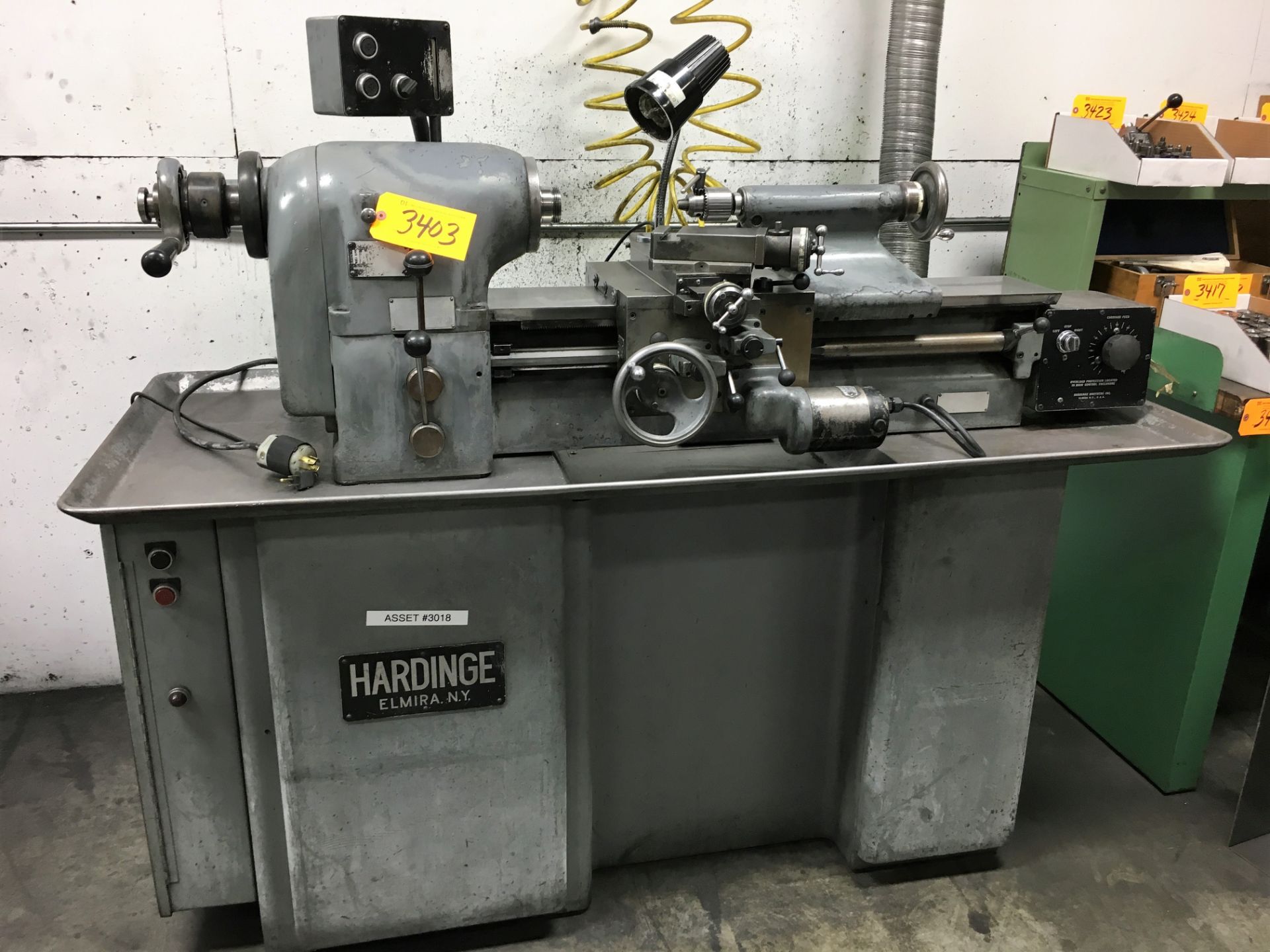 HARDINGE # TFB-H PRECISION TOOL ROOM 10''x 20'' LATHE, S/N HLV-H-957