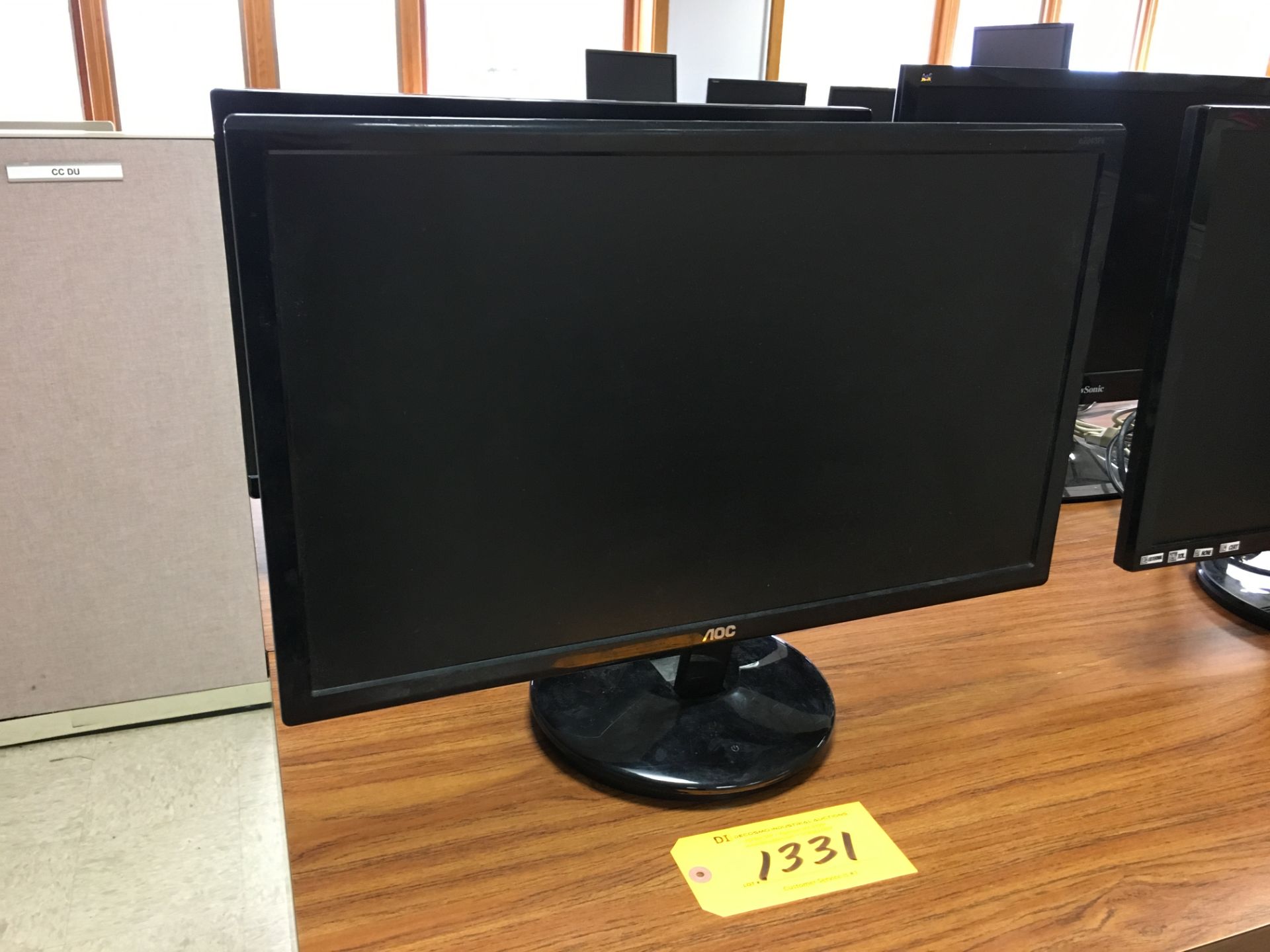 (2) FLAT SCREEN COMPUTER MONITORS