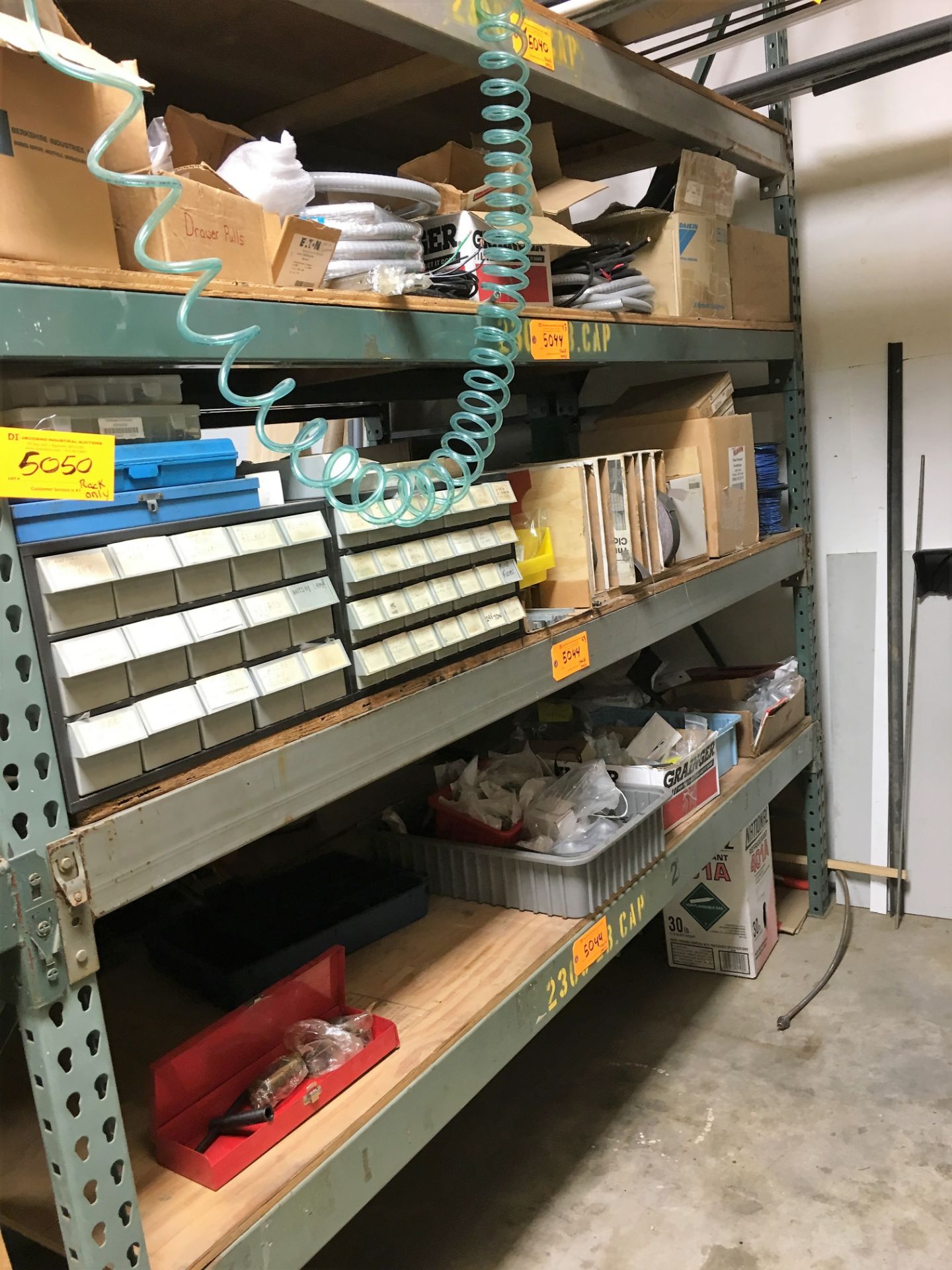 CONTENTS OF SHELF: CABLING & ELECTRICAL SUPPLIES