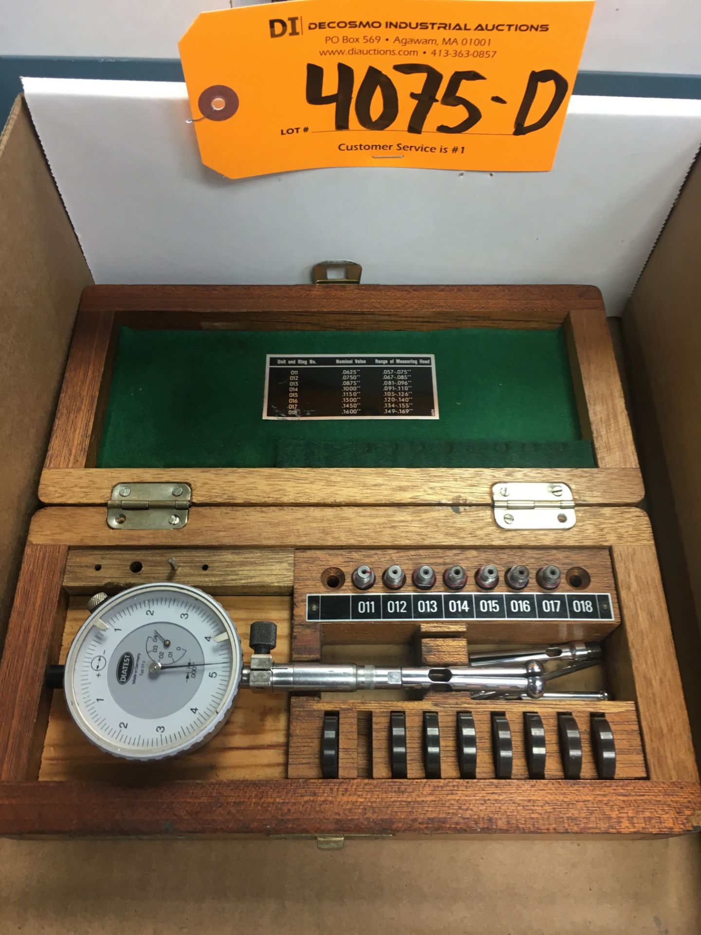 (1) DIATEST BORE GAGE WITH CASE