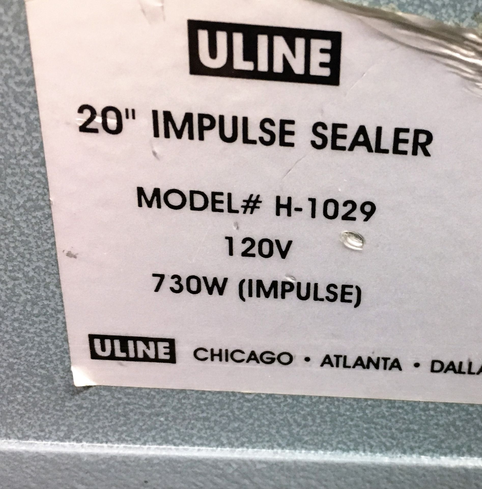 ULINE 20" IMPULSE BAG SEALER - Bild 2 aus 2