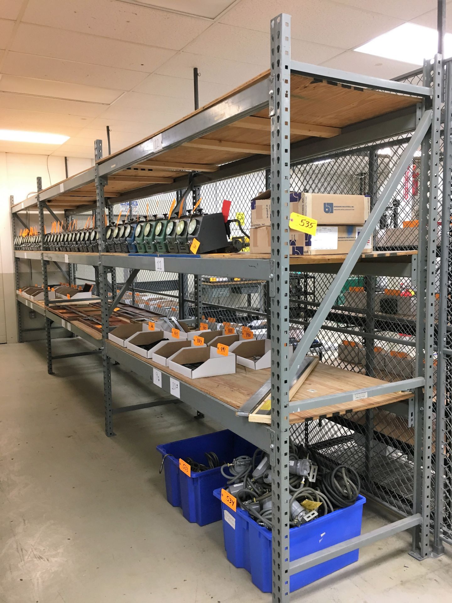 (3) SECTIONS HEAVY DUTY RACK SHELVING