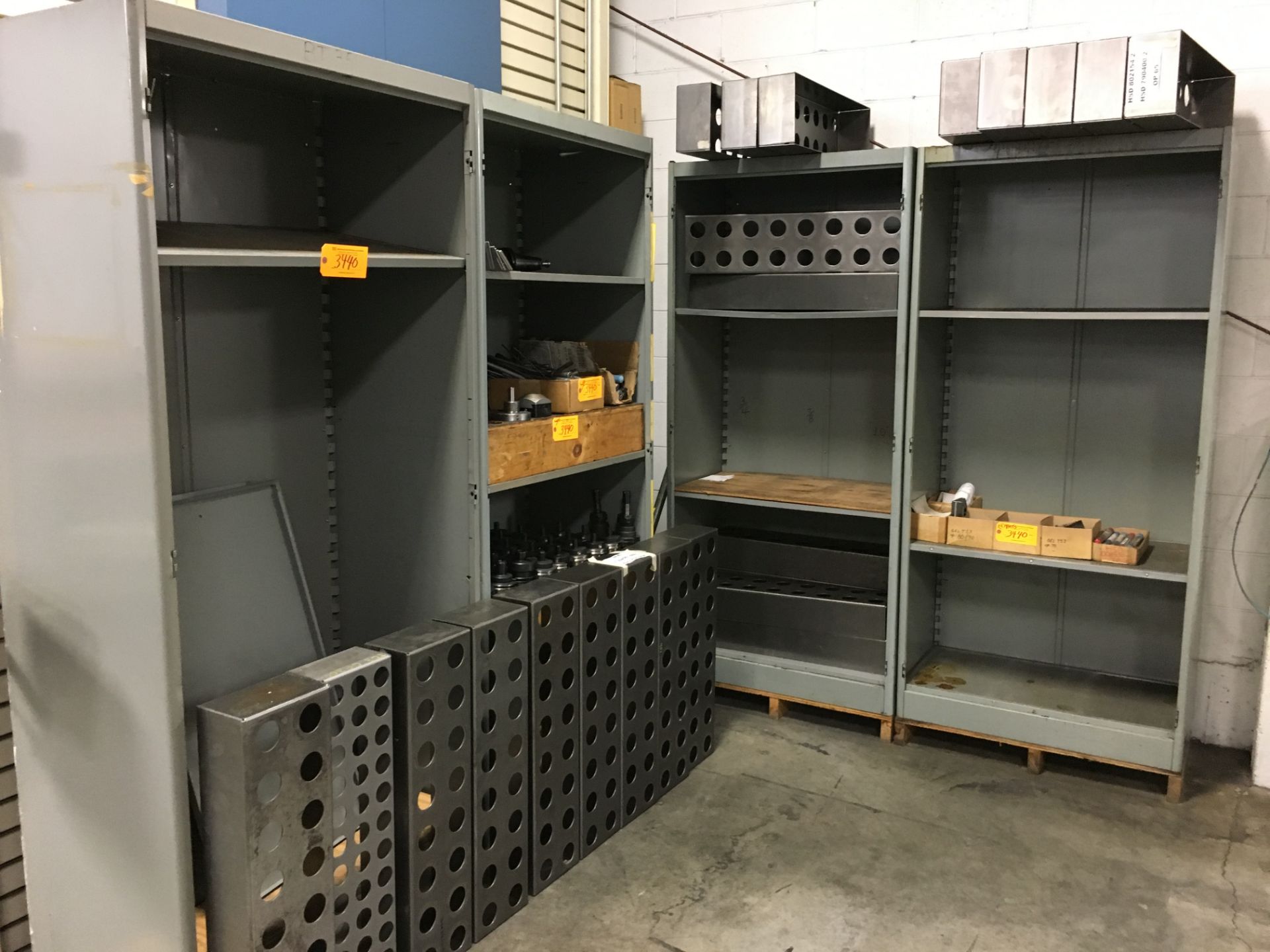 (4) METAL RACKS WITH CONTENTS (*See Photos)