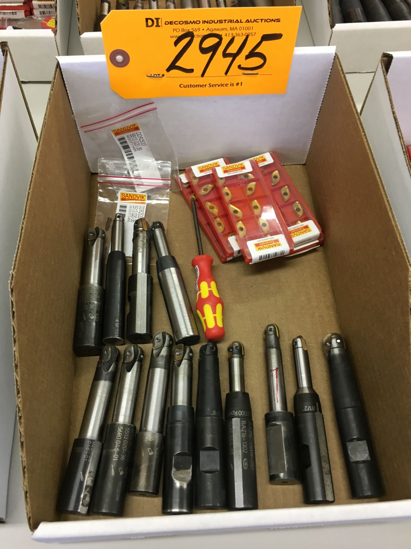SANDVIK CARBIDE INSERT TOOLING WITH INSERTS