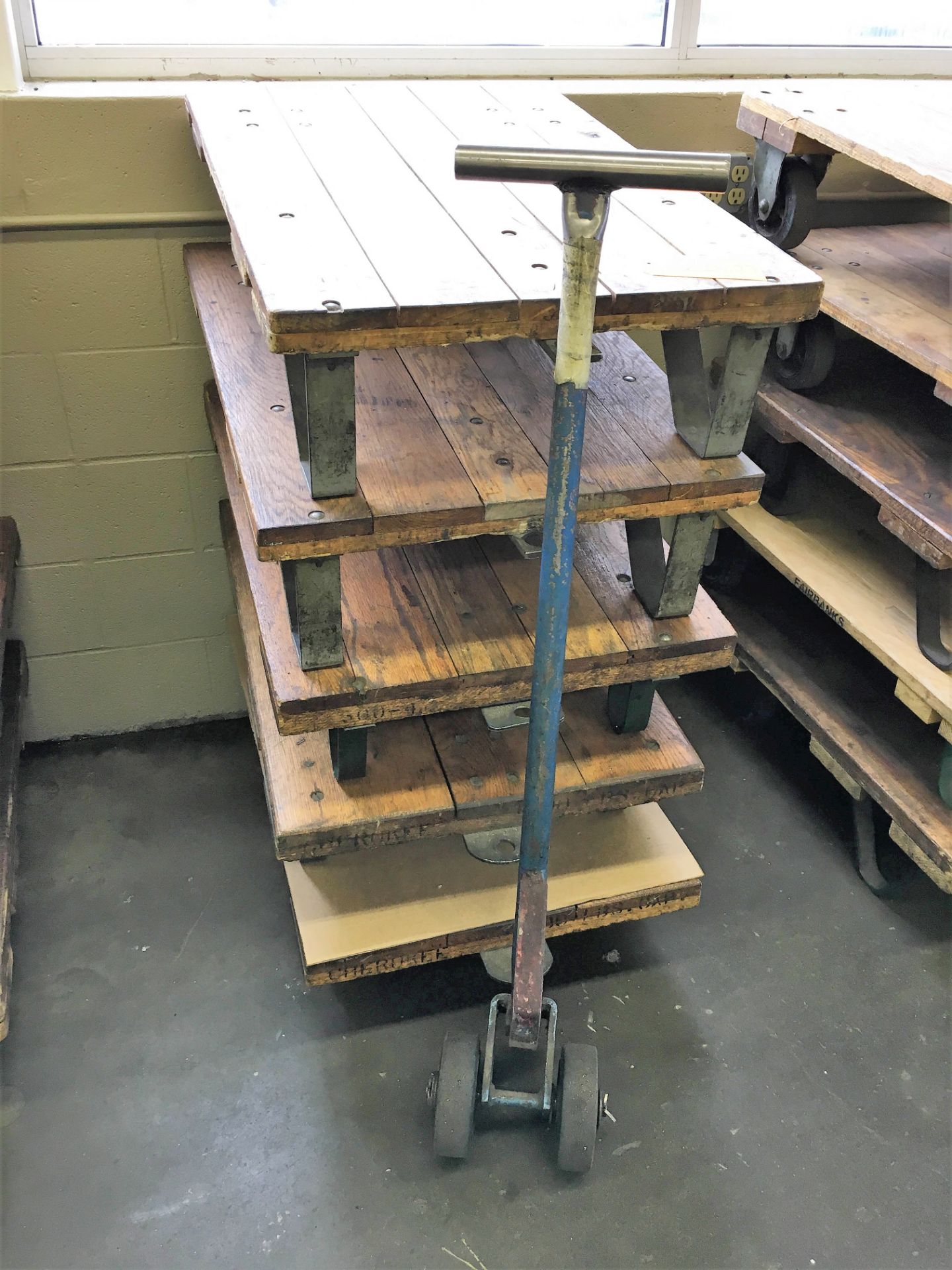 (5) FAIRBANKS HEAVY DUTY WOOD CARTS