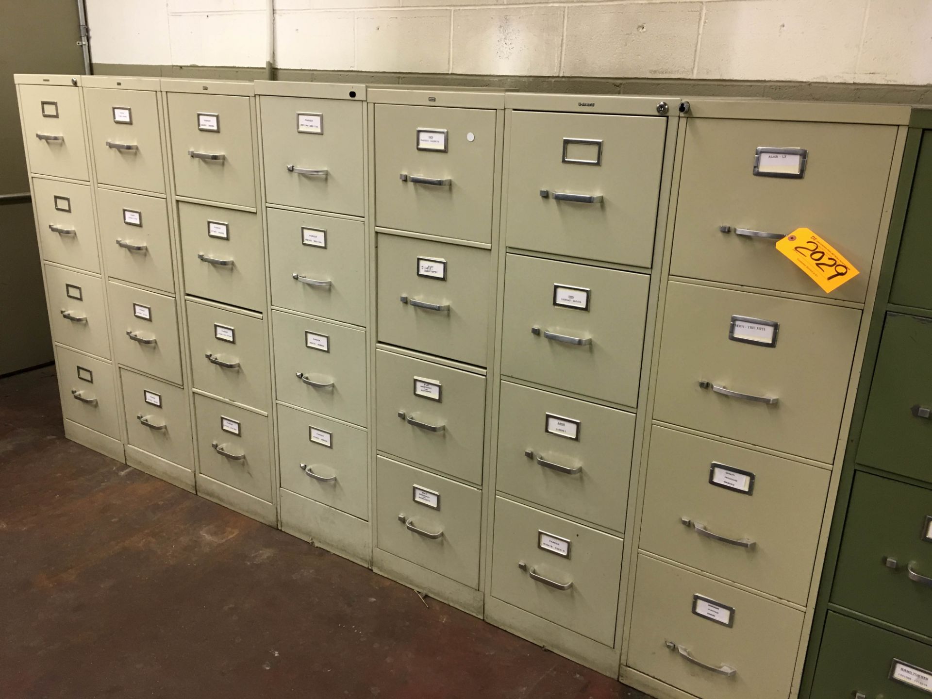 (7) 4-DRAWER FILE CABINETS