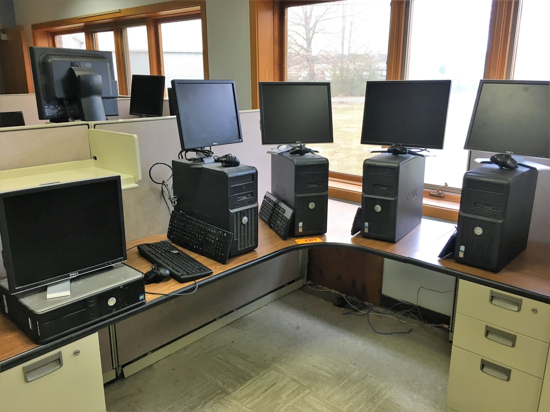 (5) COMPUTERS WITH MONITORS
