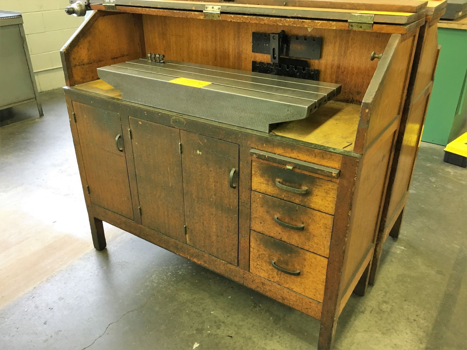 MOORE TOOL MAKERS WOOD CABINET