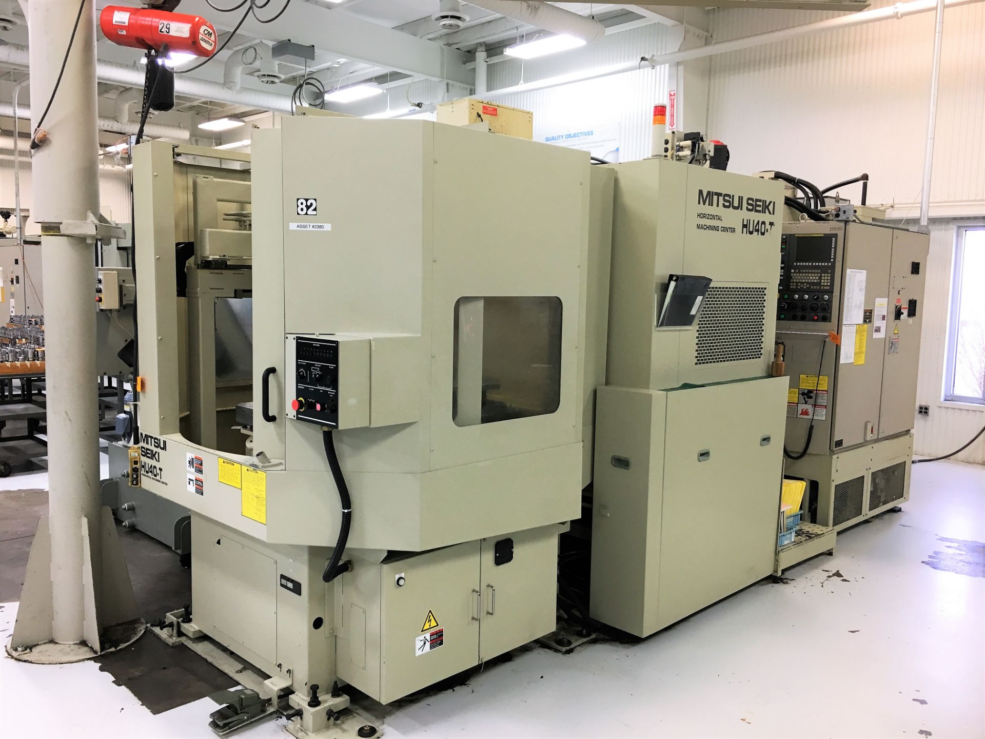 MITSUI-SEIKI # HU-40-T-5X ''FULL-5-AXIS'' CNC ''HIGH PRECISION'' HORIZONTAL MACHINING CENTER WITH