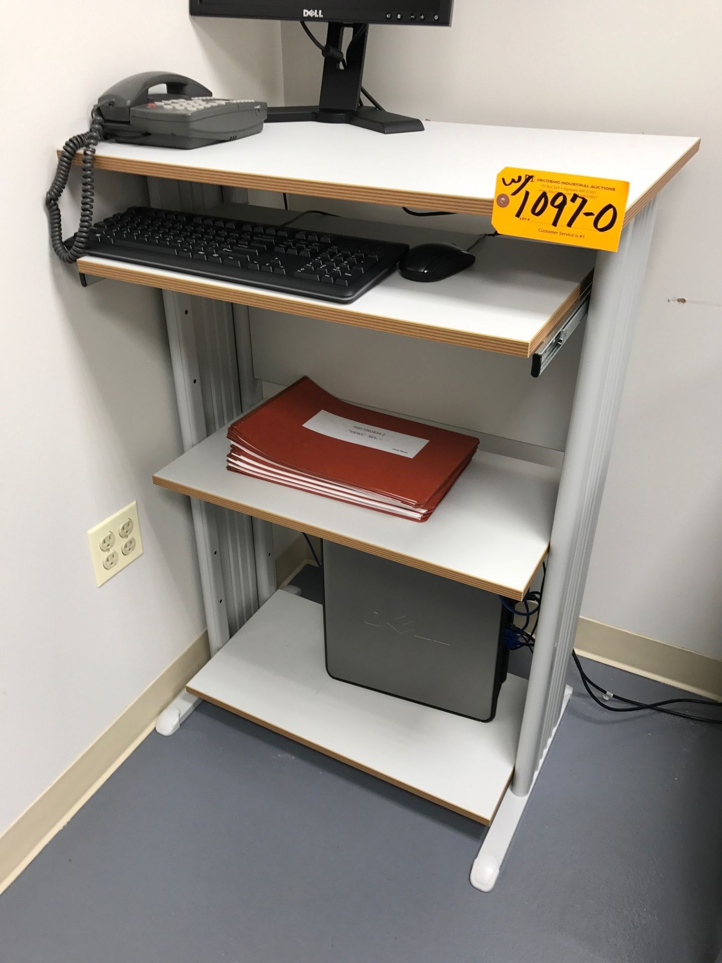 (2) PORTABLE COMPUTER TYPE WORK STATIONS (COMPUTERS NOT INCLUDED)