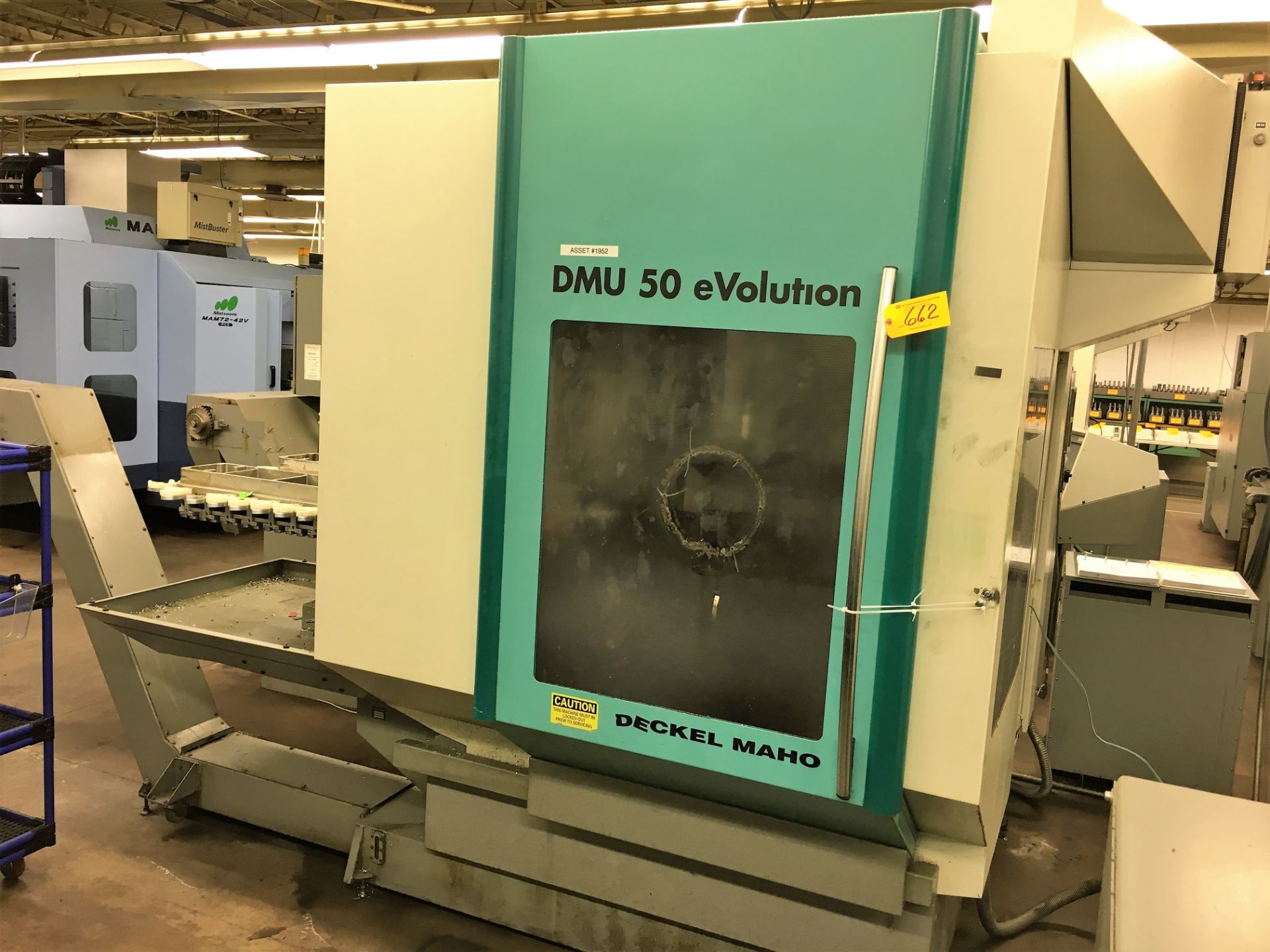 DECKEL-MAHO # DMU-50 ''EVOLUTION'' ''FULL-5-AXIS'' LINEAR CNC MACHINING CENTER WITH (PARTS MACHINE