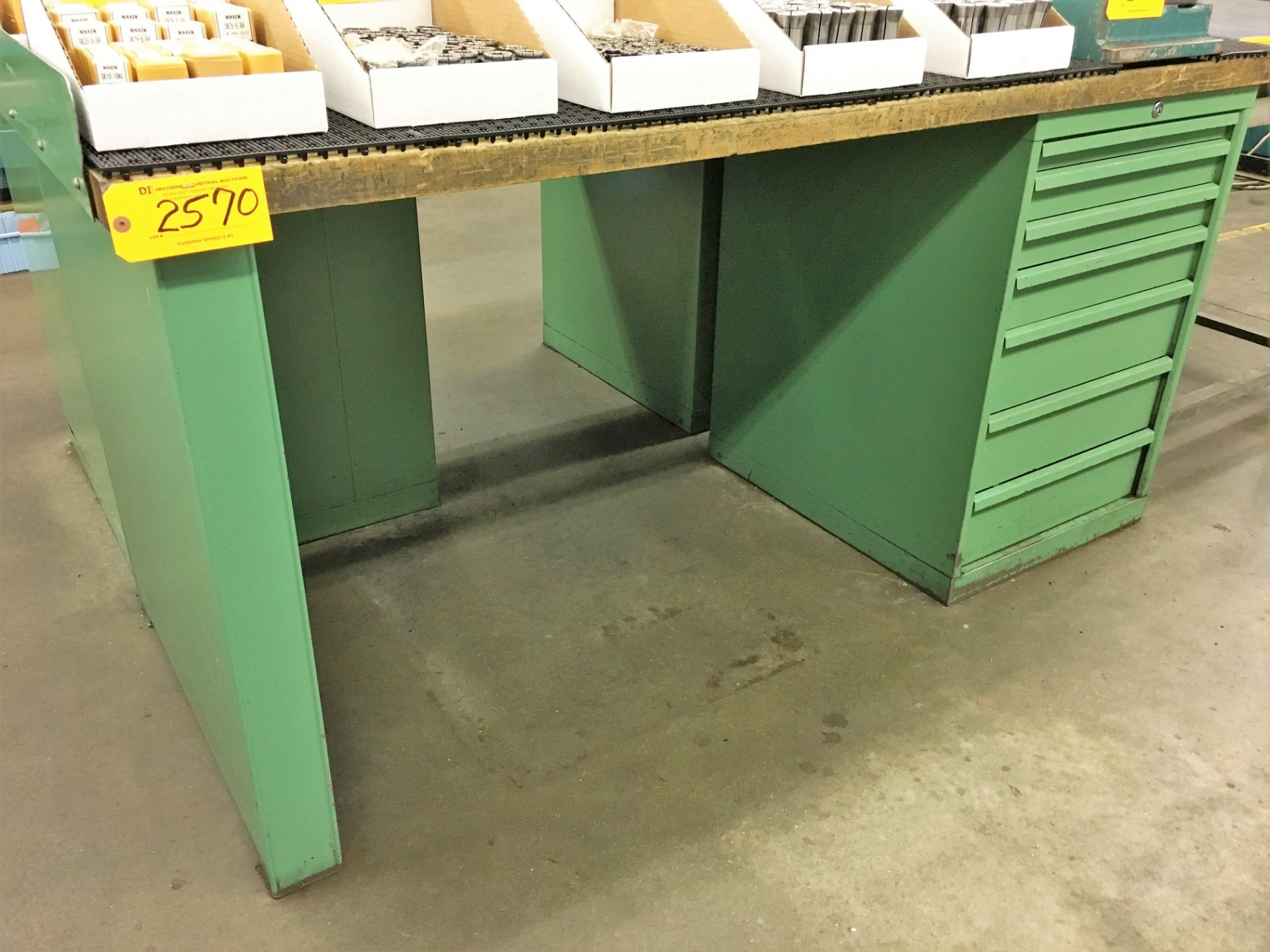 LISTA WOOD TOP WORK BENCH WITH CABINET