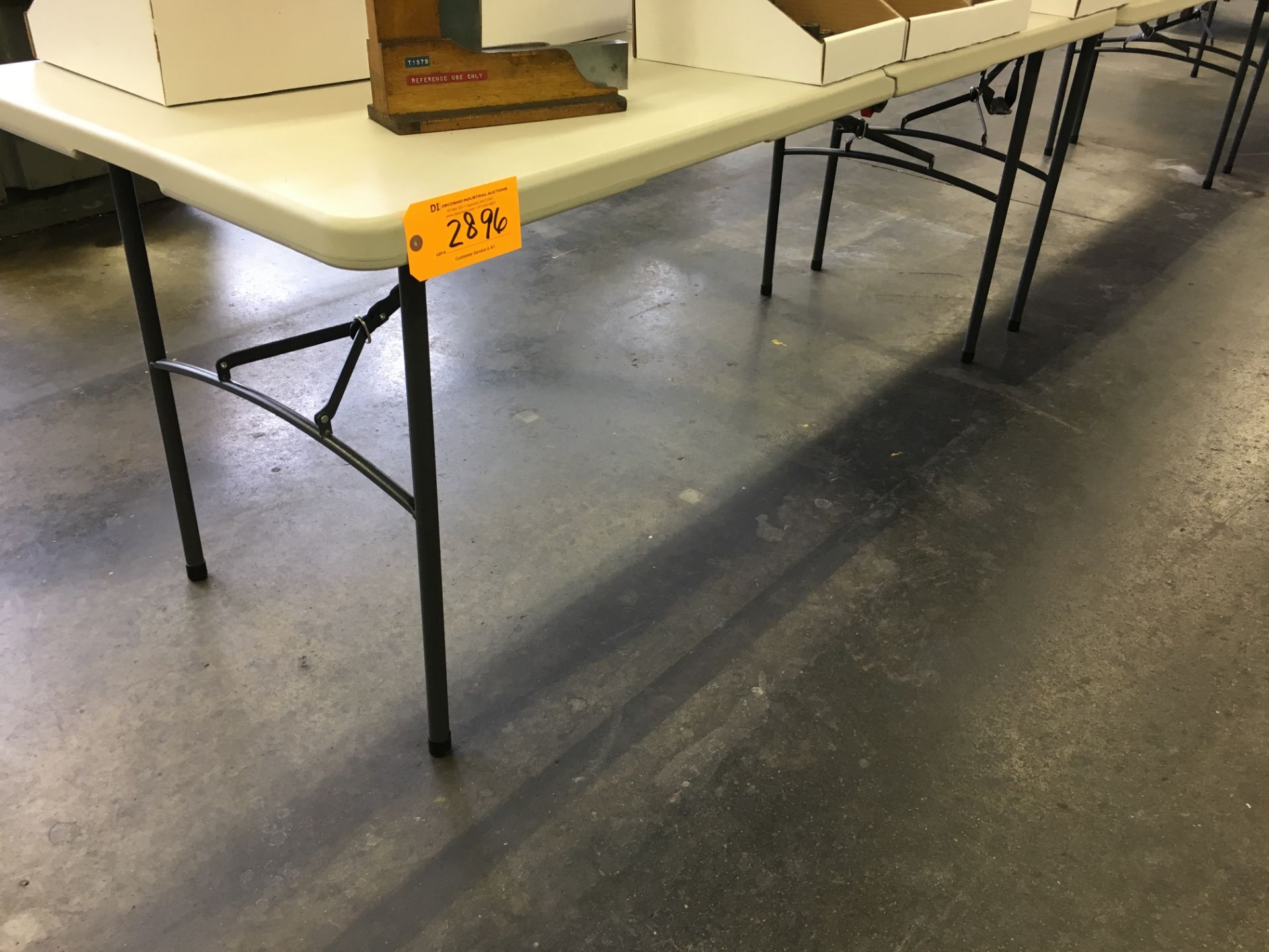(7) (NEW) FOLDING TABLES (DELAYED DELIVERY)
