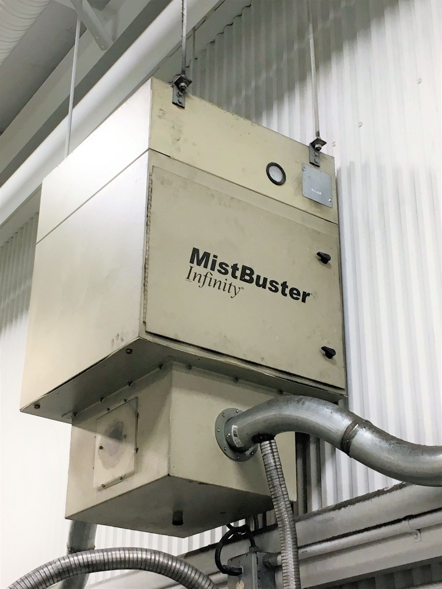 MISTBUSTER # INFINITY MIST & DUST COLLECTOR (UNIT IS MOUNTED HANGING FROM CEILING)