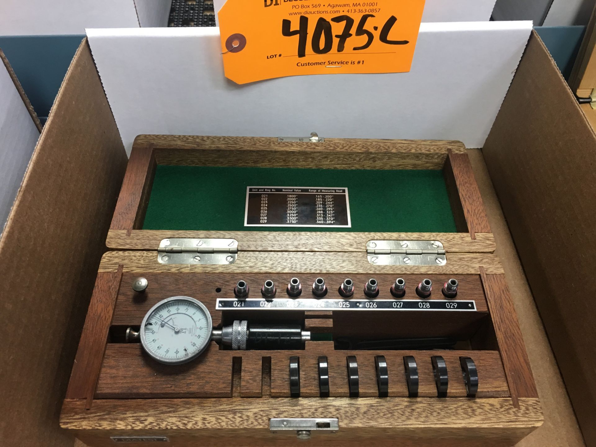 (1) DIATEST BORE GAGE WITH CASE