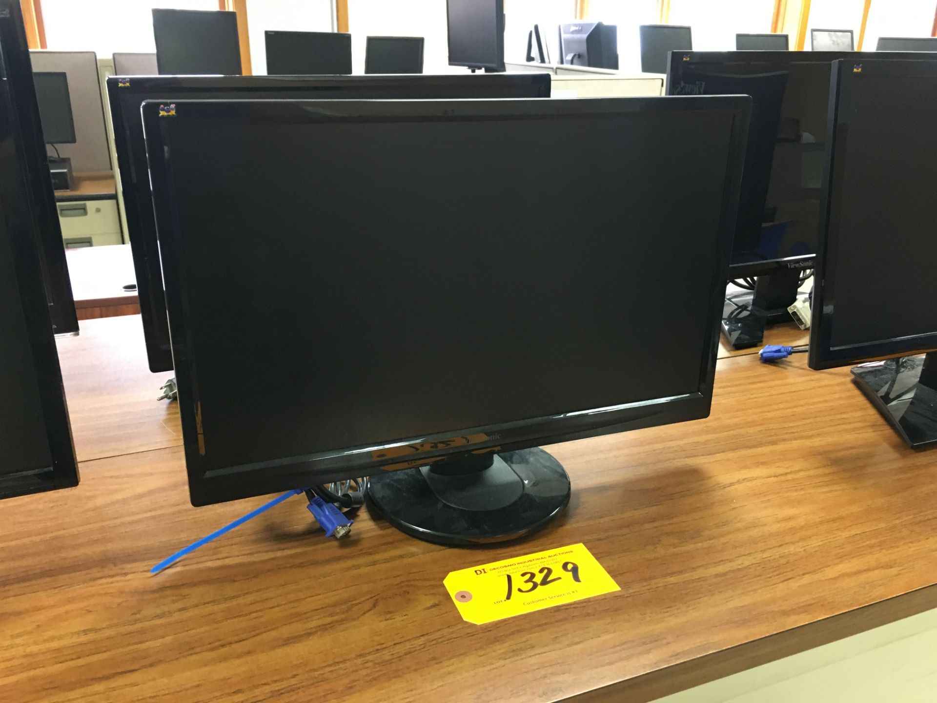 (2) FLAT SCREEN COMPUTER MONITORS