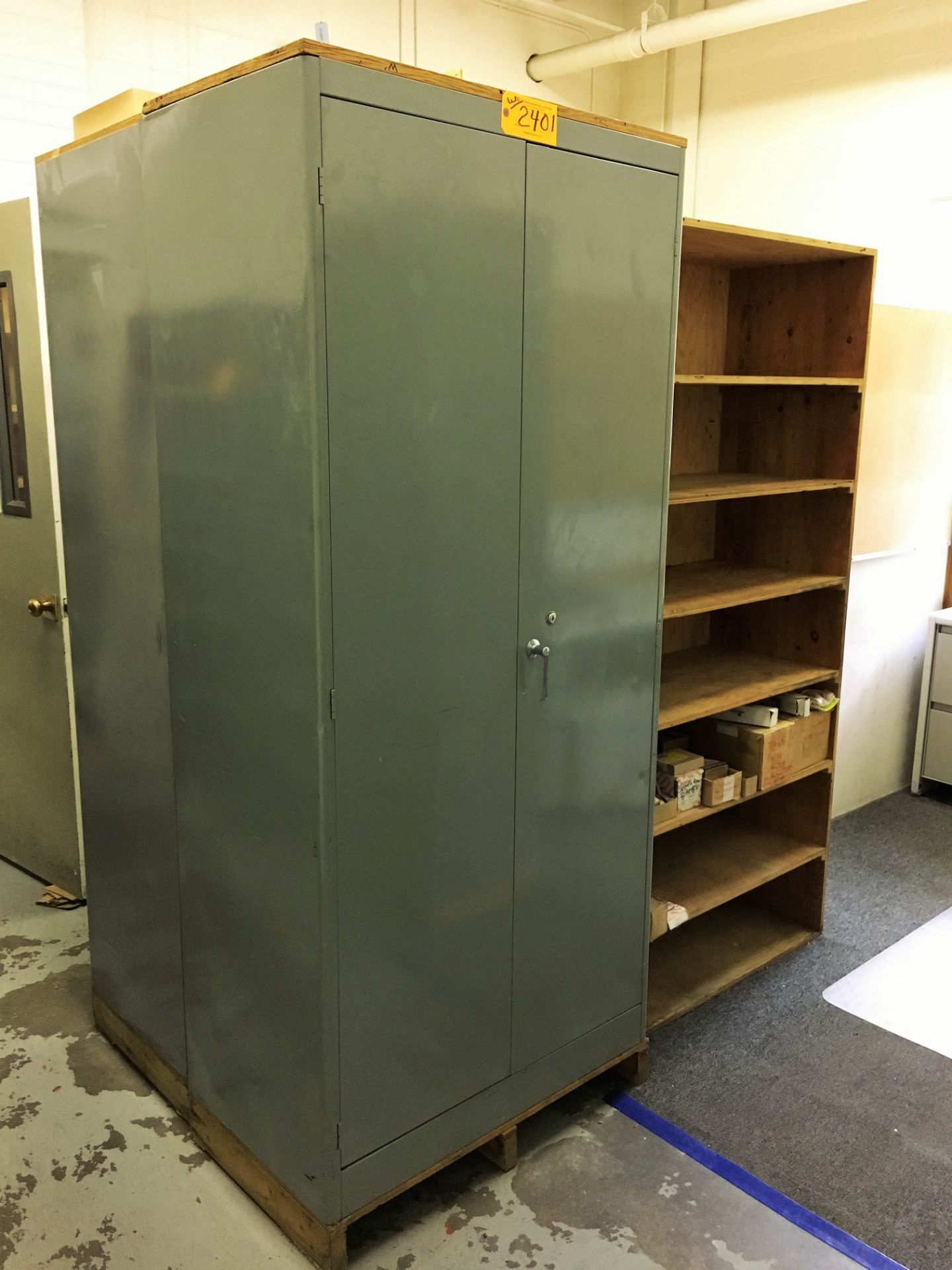 (2) METAL 2-DOOR CABINETS WITH CONTENTS (*See Photos) - Image 2 of 4