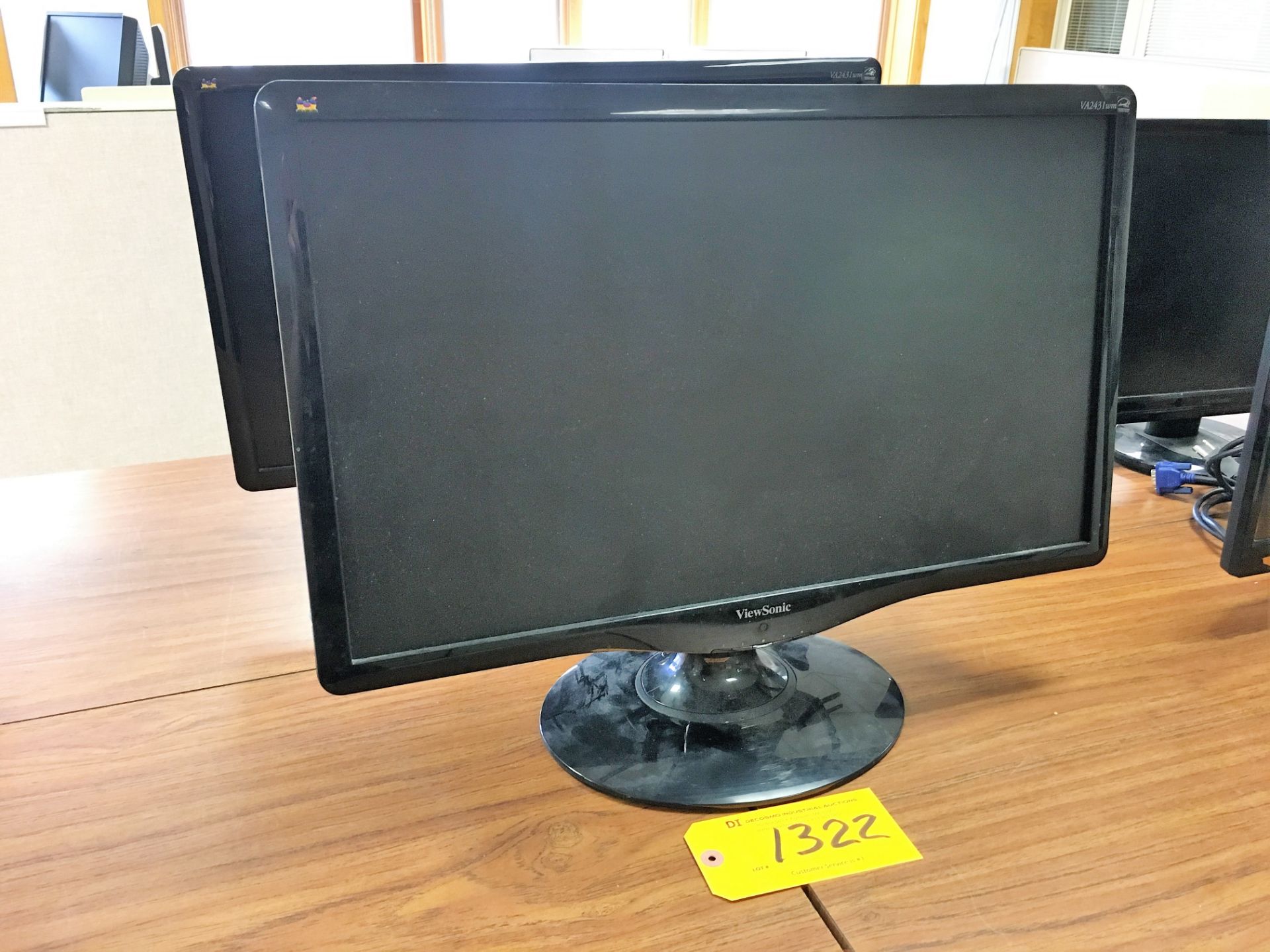 (2) FLAT SCREEN COMPUTER MONITORS